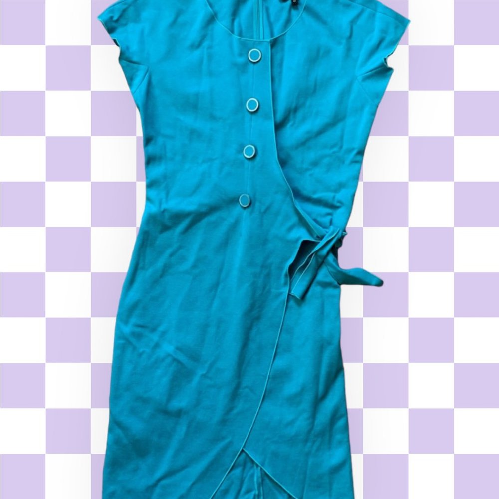 Emporio Armani button front wrap dress size 42